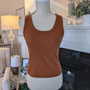 Rust Cropped Tank size Medium